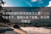 海港被吹掉的那球到底怎么算？一口气咽不下，慢镜头给了答案，开云网页推送